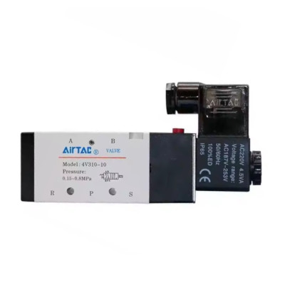 Пневморозподілювач 4V310-10B, DC24V з електромагнітним керуванням AirTac